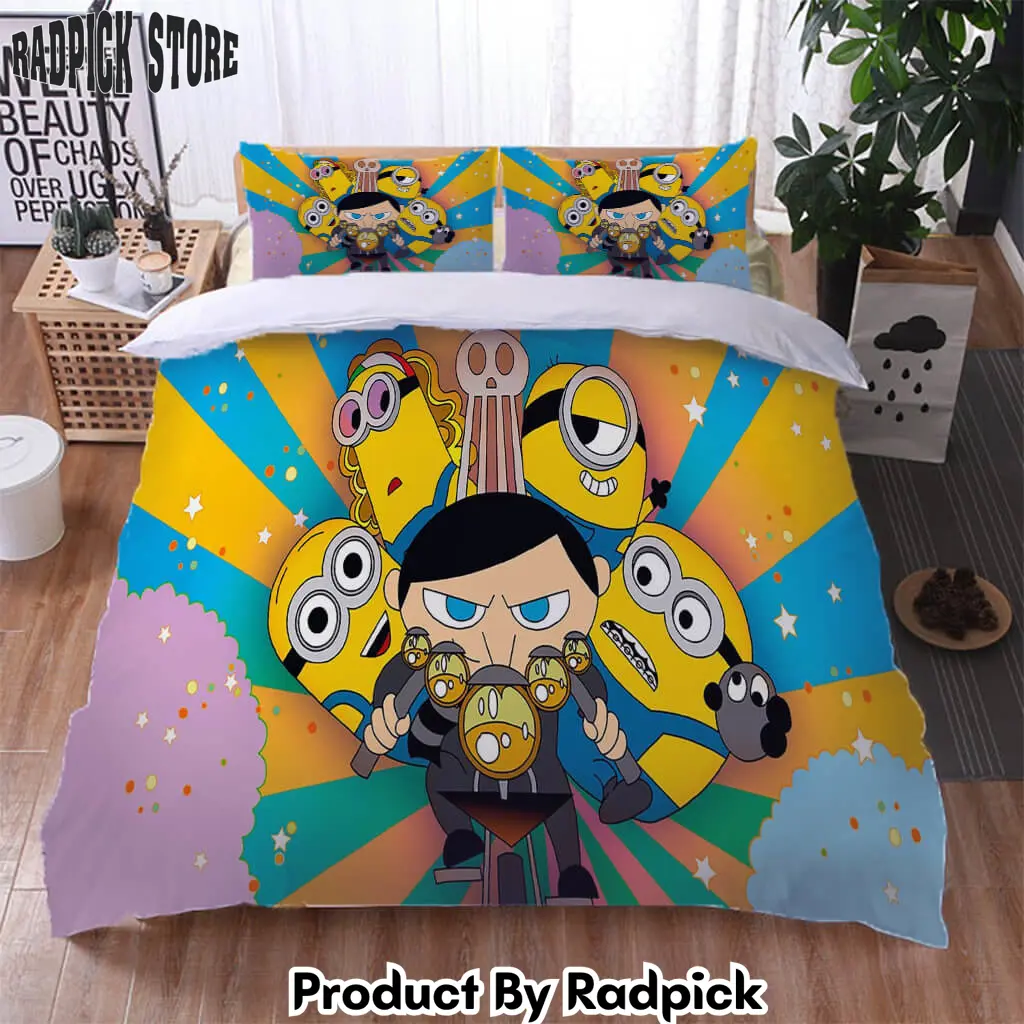 Minions the riseof gru bedding set cosplay quilt duvet cover bed sets  rp0418398